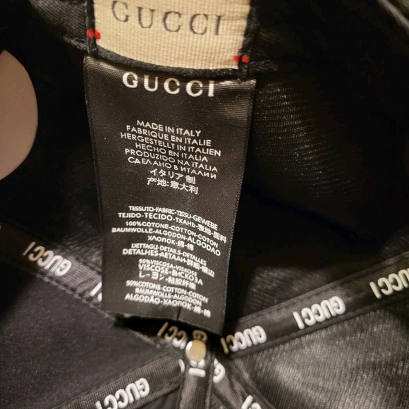 Gucci Black Monogram Baseball Cap - Picture 7 of 11